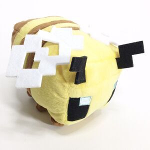 Minecraft Mojang Plush Bumble Bee 6" Inch Trans Axoloti Stuffed Animal Plush NEW